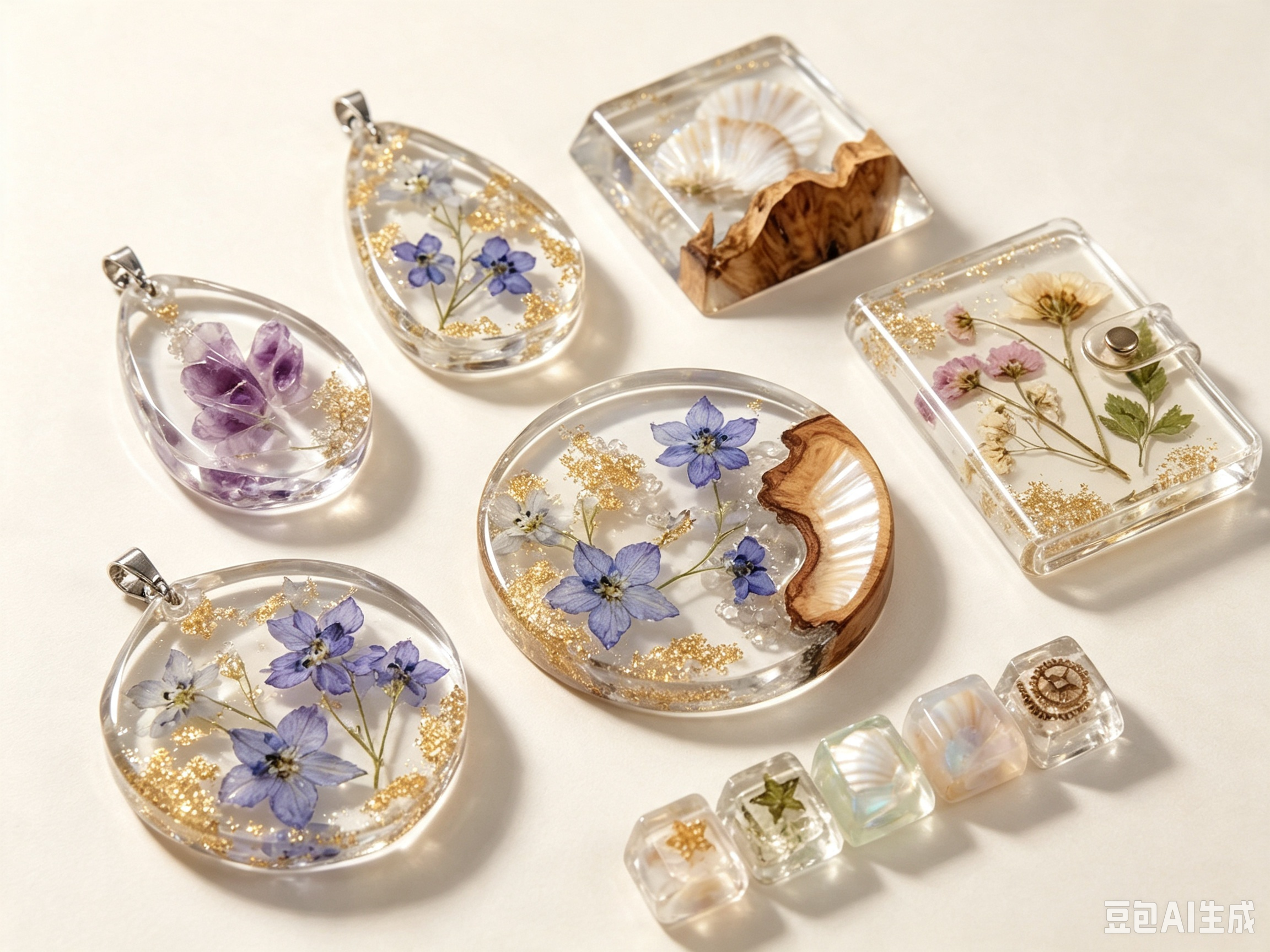  DIY Earrings Mould with Epoxy Resin Epoxy Resin and Hardener for Super Clear Double Component No Bubbles